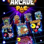 Namco Museum Arcade Pac game box art for Nintendo Switch featuring Pac-Man and classic arcade titles.