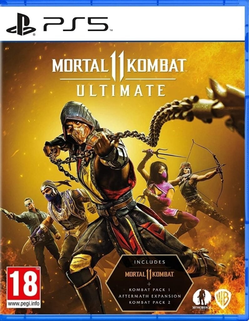 Mortal Kombat 11 Ultimate for PlayStation 5 game cover.
