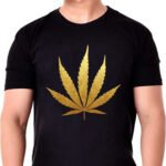 Gold Cannabis Weed T-shirt