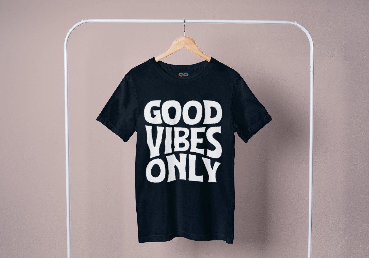smartmockups_lj00eajf.jpg Good Vibes Only Oversize T-Shirt - Image 1