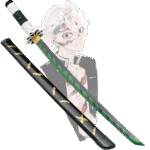 Sanemi Wooden Katana - 104cm (Green)