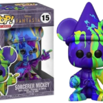 Funko Pop! Fantasia - Sorcerer Mickey Purple and Green Artist Series 80th Anniversary with Pop! Protector