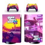GTA VI (Grand Theft Auto 6) Vinyl sticker for PS5 Standard Disc model
