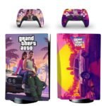 GTA VI (Grand Theft Auto 6) Vinyl sticker for PS5 Standard Disc model Style 5
