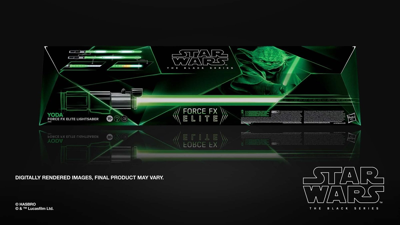 61lRDfrlcCL__01.jpg Star Wars: The Black Series - Force FX Lightsaber - Yoda - Image 1