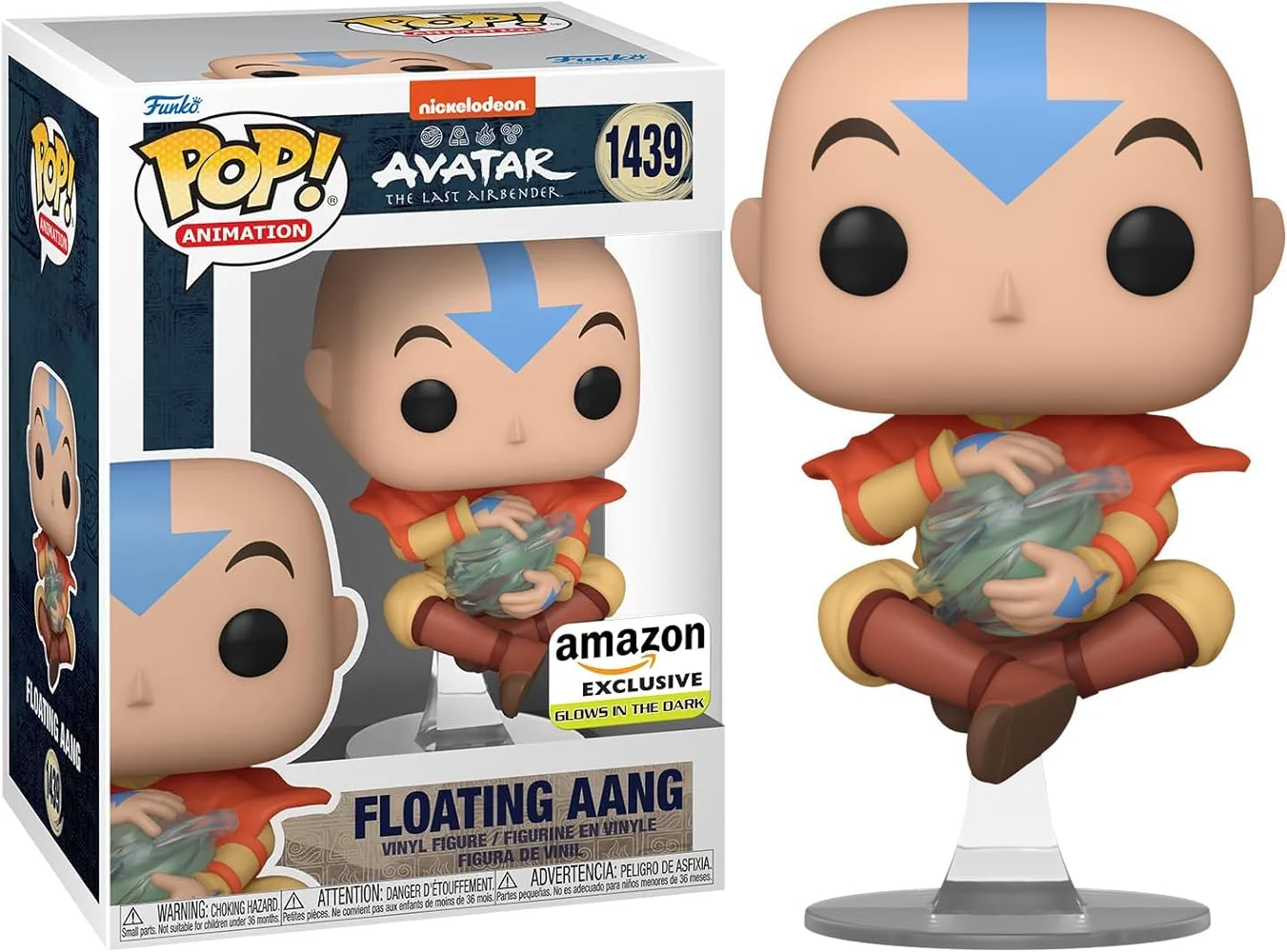 1000640227-1.png Funko Pop! Avatar: The Last Airbender - Aang Floating #1439 - Image 1