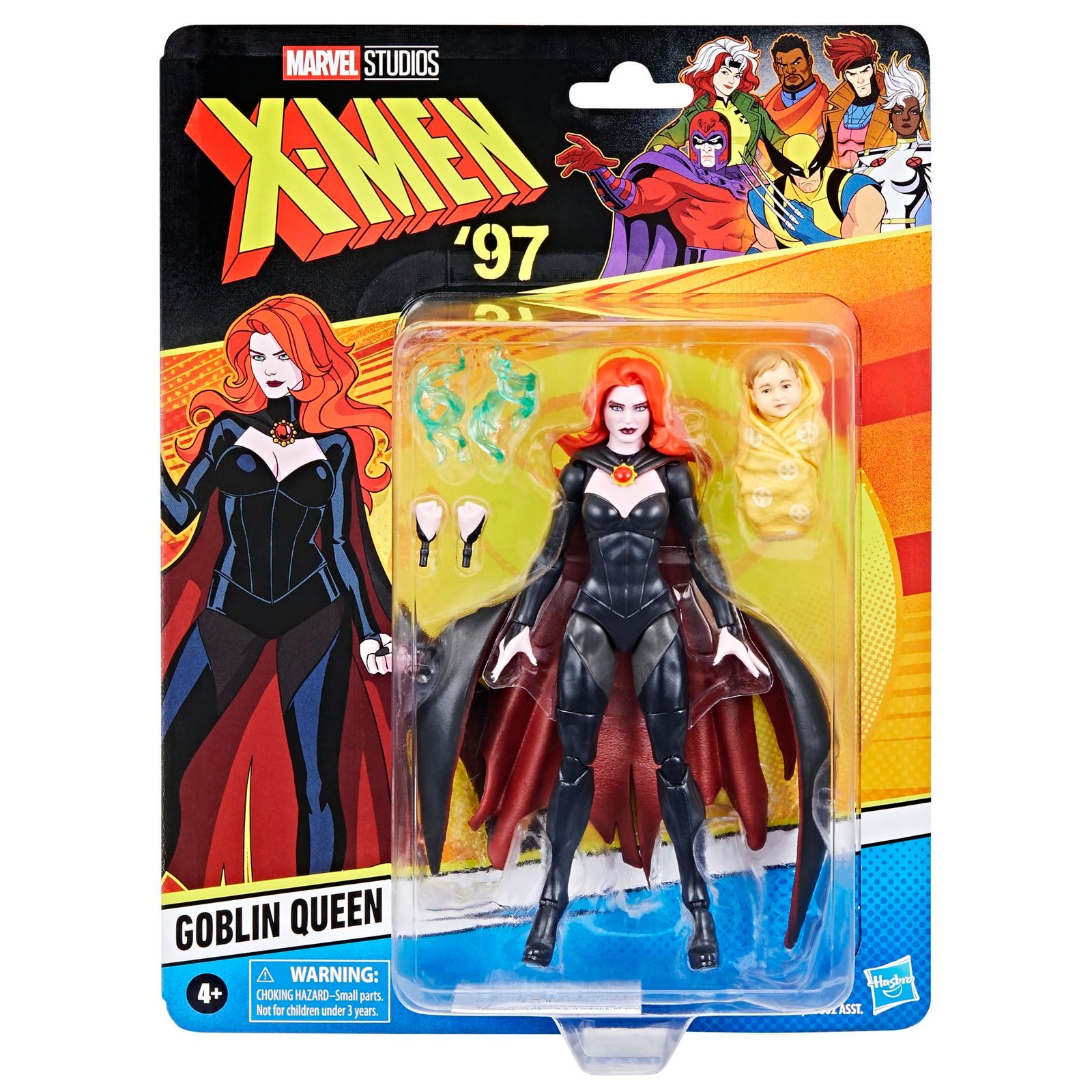81-kPYgu4uL.jpg Marvel Legends Series: X-Men '97 - Goblin Queen 6” Figure - Image 1