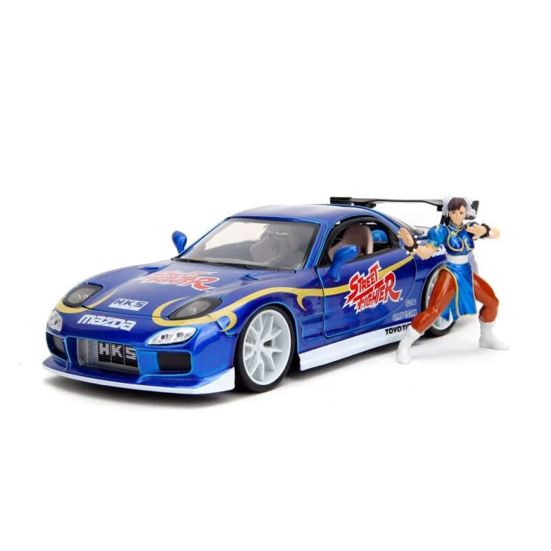 Jada: Street Fighter - 1993 Mazda RX-7 1:24 with Chun Li Figure