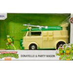 Jada: Teenage Mutant Ninja Turtles - Party Wagon 1:24 with Donatello Figure Die-Cast