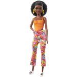 Barbie: Fashionista Doll - Orange Top and Flower Pants - Image 2