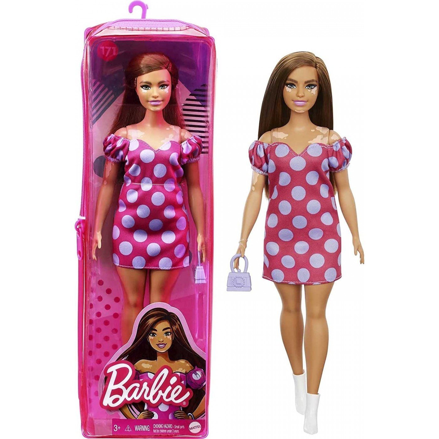 1000089572.jpg Barbie: Fashionista Doll with Polka Dot Dress - Image 1