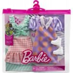 Barbie: Fashions 2 Pack - Polka Dot Dress WIth Skirt And Top