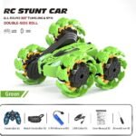 RC Stunt Car 2.4 GHz 4WD High Speed Dual Side Operating, LED Lights, Automatic Expanding Wheels