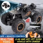 RC Off-Road Monster Truck with 720P HD FPV RC Car Camera – Real-Time Video, click Pictures, All-Terrain 4WD RC Monster truck, control view via Phone - Image 2