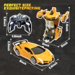 Transformers RC Car 1:14 Scale Transforming Robot R/C Car with Lights - Image 2