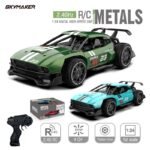 2.4 GHz 1:24 Scale Metal R/C Race Car with Rubber Tires Drift RC Car