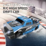 RC Drift Car 4WD High Speed 1/18 Scale R/C Drift Car with Tyres, LED Lights (Colour Might Vary)