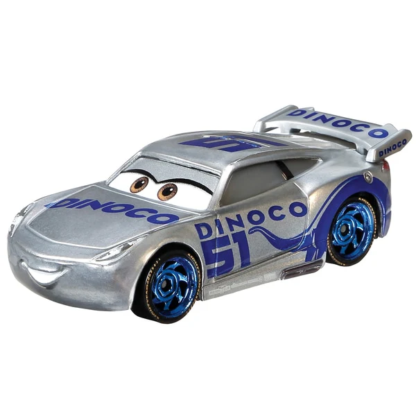 DCAR-DIES-SILV-DinoCruz2_2048x Cars: Cruz Ramirez #51 (Silver Dinoco Livery) Die-Cast Scale 1:64 – 7.5cm - Image 1
