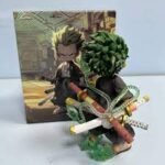 One Piece Q Zoro Figura Anime, Roronoa Z Version, Estatueta Action
