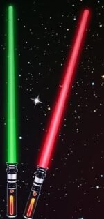Light Sabers for 2 Pack Colors LED Expandable Dual Light Swords Set with Sound (Motion Sensitive), Star Wars Lightsaber