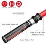 Light Sabers for 2 Pack Colors LED Expandable Dual Light Swords Set with Sound (Motion Sensitive), Star Wars Lightsaber - Image 5