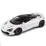 McLaren 720s Model Car Sports Car 1:32 Exclusive Alloy Metal Pull White Die-cast Car