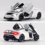 McLaren 720s Model Car Sports Car 1:32 Exclusive Alloy Metal Pull White Die-cast Car - Image 3