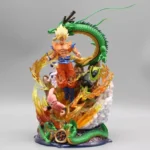 Dragon Ball Z Super Saiyan Goku Battle Diorama – Shenron, Frieza, Cell, Buu, and Base Stand
