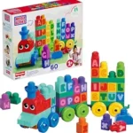 Mega Blocks ABC Learning Train, Multi Color