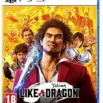 Yakuza Like a Dragon PS5 game cover featuring Ichiban Kasuga and dramatic action artwork