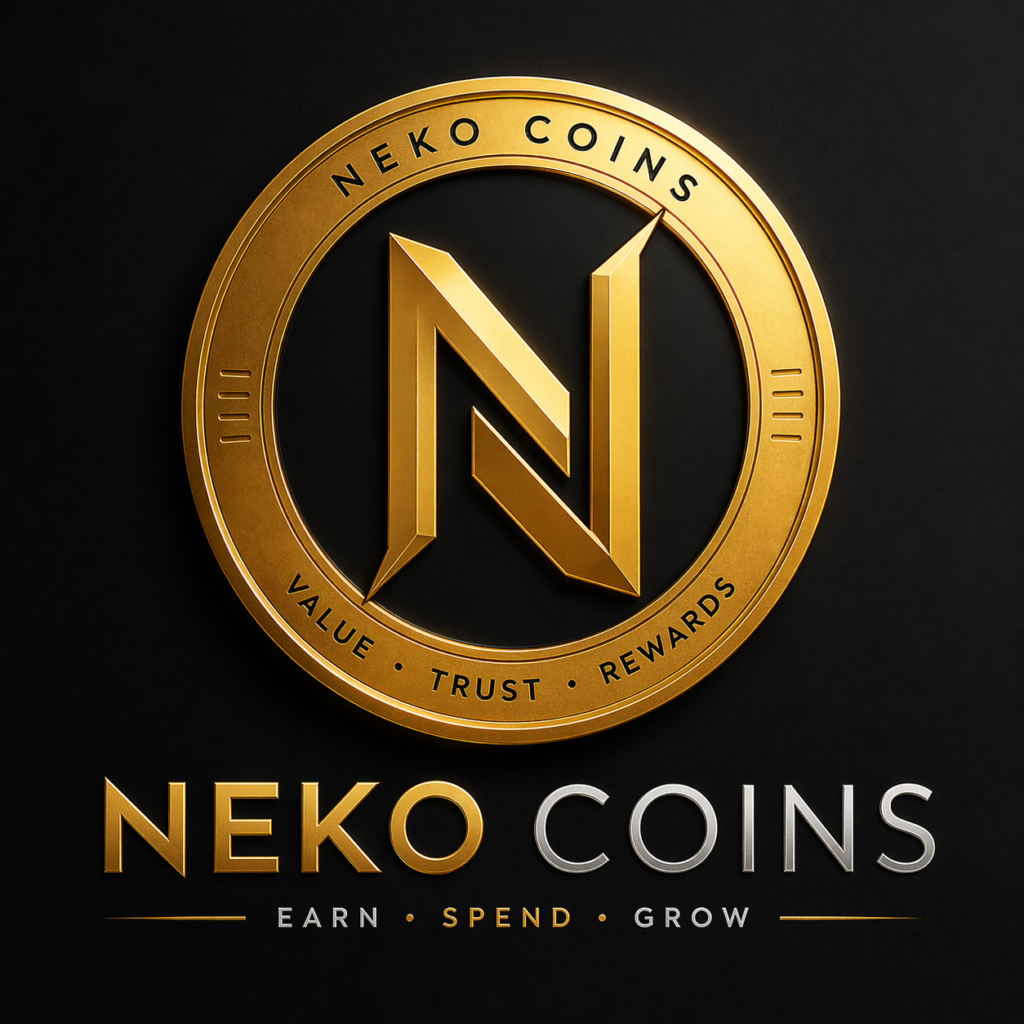 Gold logo for Neko Coins cryptocurrency