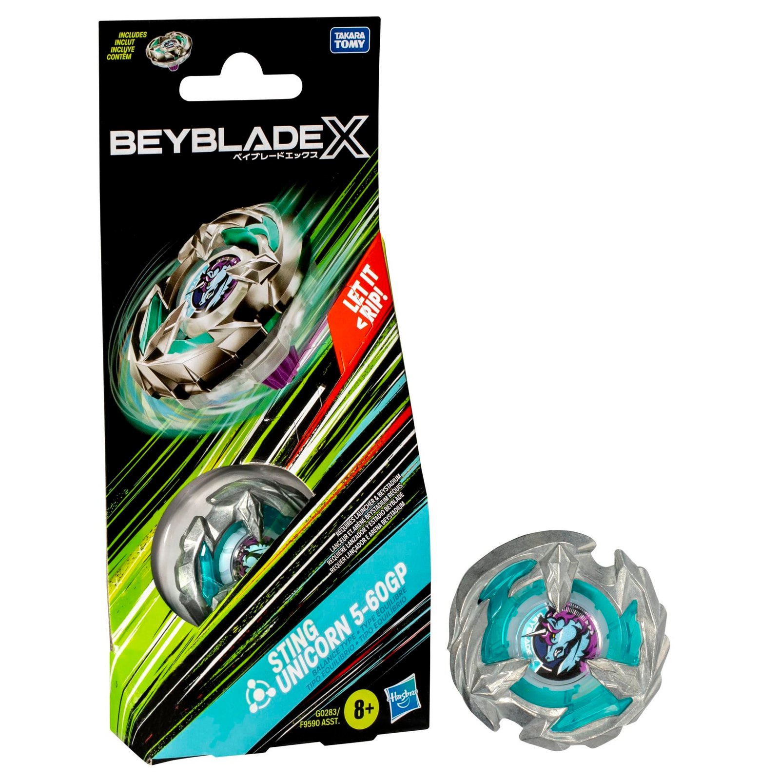 1000075831.jpg Beyblade X: Sting Unicorn 5-60GP Booster Pack - Image 1