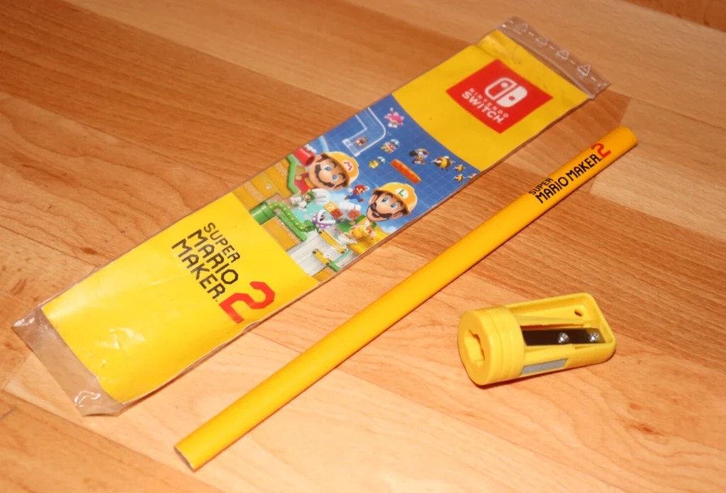 Nintendo Super Mario Maker 2 promo Pencil & Sharpener Nintendo Switch - Buy online at NEKAVO | Nintendo