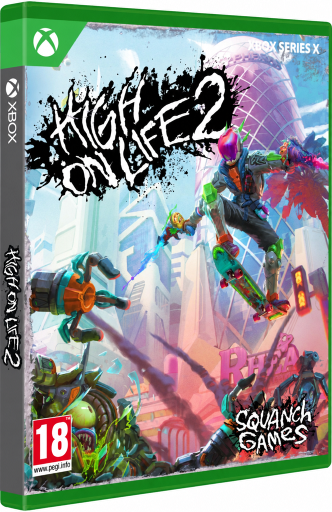 High on Life 2 video game box art for Xbox Series X.