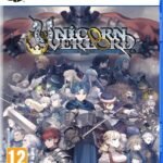 Unicorn Overlord video game cover art for PlayStation 5 featuring the ensemble cast and armored antagonist.