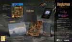 Blasphemous Martyrs Edition physical collector bundle for PlayStation 4 containing the game disc, art book, soundtrack, and exclusive box set.