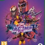 Marvel Maximum Collection video game cover art for Xbox Series X featuring popular superheroes like Wolverine, Spider-Man, and Iron Man.