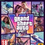 Grand Theft Auto VI Xbox Series X game box art featuring characters and gameplay scenes.