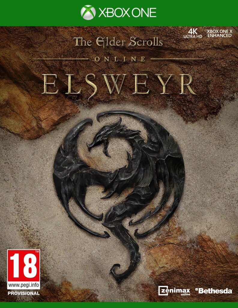 The Elder Scrolls Online Elsweyr video game cover for Xbox One.