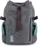 Demon Slayer Tanjiro Kamado Flap Canvas Backpack - Image 2