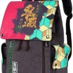 Demon Slayer Tomioka Giyuu Flap Canvas Backpack