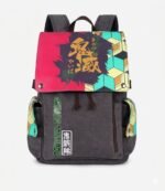 Demon Slayer Tomioka Giyuu Flap Canvas Backpack - Image 2