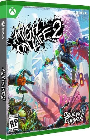 High on Life 2 video game cover art for Xbox Series X by Squanch Games