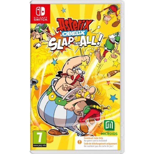 Asterix and Obelix Slap Them All video game box art for Nintendo Switch.