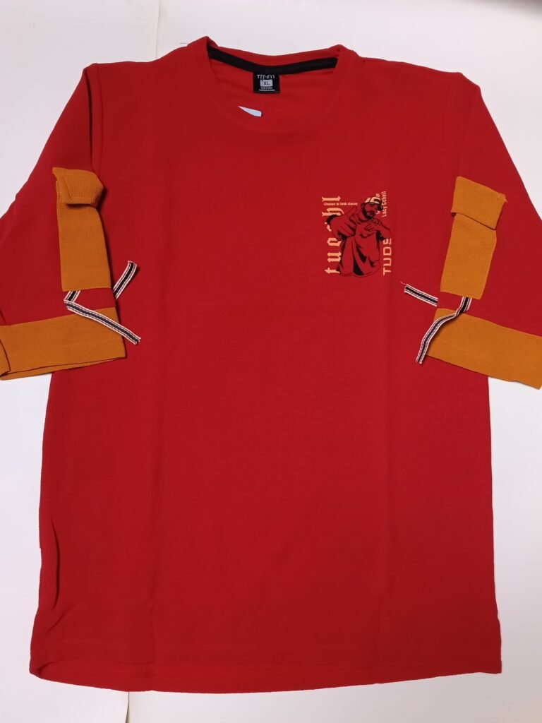 Nekavo Tuos Graphic T-Shirt (Free Size) (Red) | Buy Online at NEKAVO