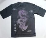 Nekavo Chinese Dragon Graphic T-Shirt (Free Size) (Grey) - Image 2