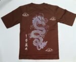 Nekavo Chinese Dragon Graphic T-Shirt (Free Size) (Brown) - Image 2
