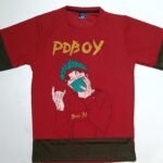 Nekavo PDBOY Graphic T-Shirt (Free Size) (Red)
