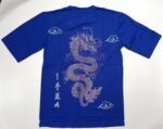 Nekavo Chinese Dragon Graphic T-Shirt (Free Size) (Blue) - Image 2