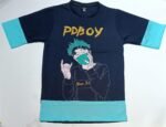 Nekavo PDBOY Graphic T-Shirt (Free Size) (Dark Blue)